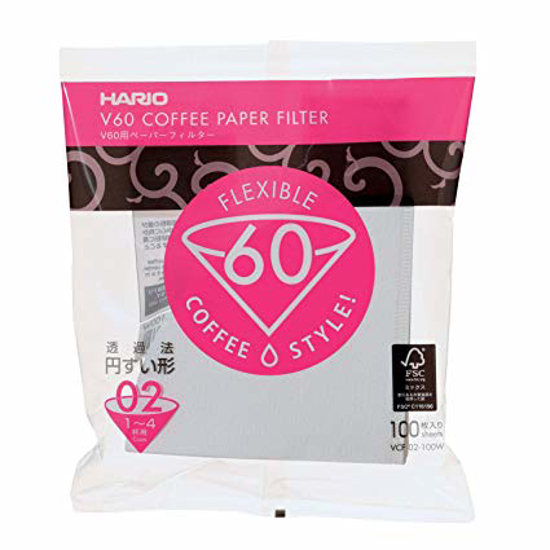 Picture of הריו ניירות לקפה פילטר  - Hario V60 Paper Filters