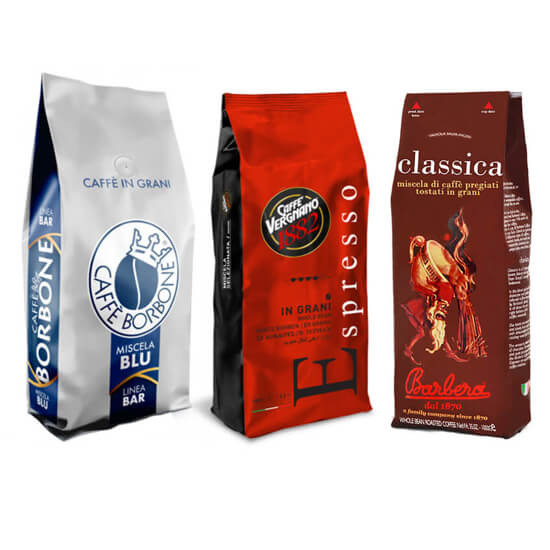 Picture of פולי קפה מומלצים מ 3 מותגים קפה איטלקים מובחרים